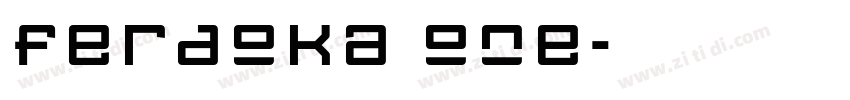 ferdoka one字体转换